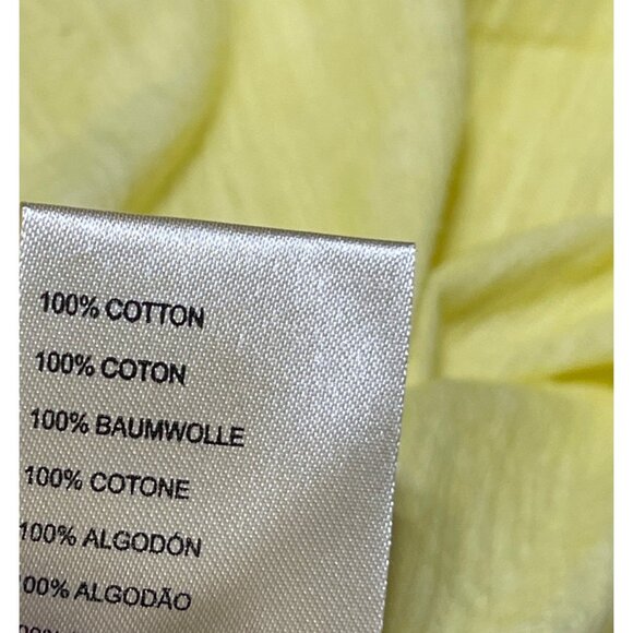 New Maeve Slouchy T-Shirt Butter Yellow Burnout XL Extra Large V-Neck - Picture 7 of 7